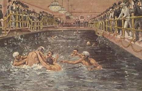 Thulstrup (1891) Waterpolo at the Manhattan Club